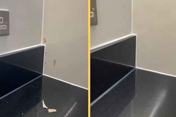 London Kitchen Unit Repairs before and after images