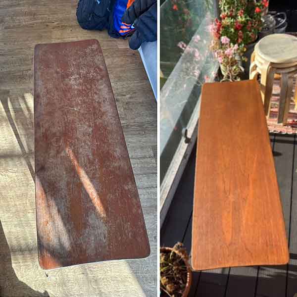 Coffee Table Restoration Service Before and After Furniture Restoration - Coffee Table Restoration