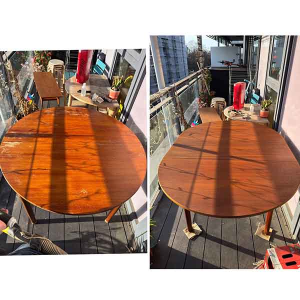 Wooden Table Furniture Restoration Before an after images Wooden Table Restoration Service Before and After