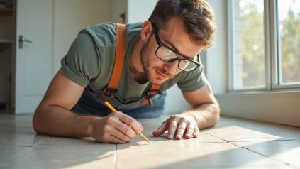 GNE professional Repairing a floor tile GNE Floor Tile Repairs London
